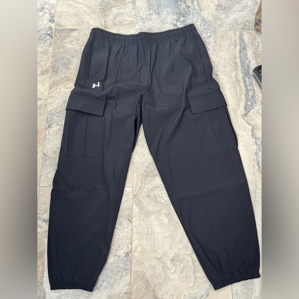 Under Armour Kids Black Woven Cargo Joggers
